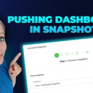 How to Load Snapshots with Dashboards