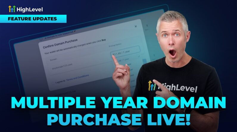 Multiple Year Domain Purchase Live!