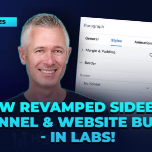 New Revamped Sidebar in Funnel & Website Builder - In Labs!