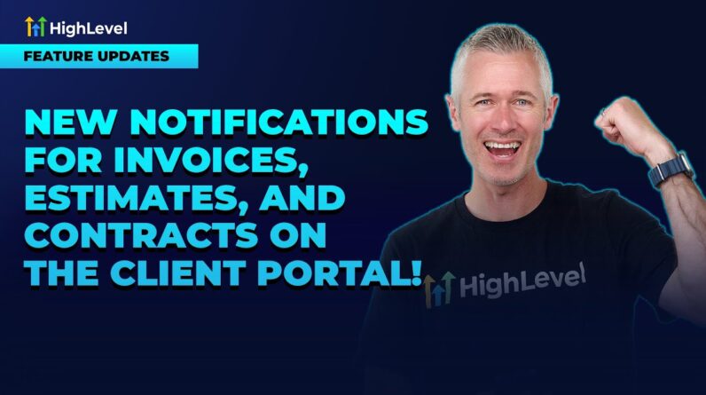 New Notifications for Invoices, Estimates, and Contracts on the Client Portal!