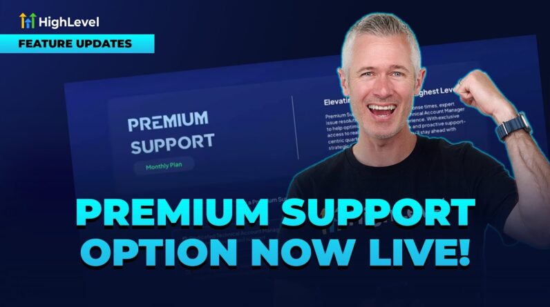 Premium Support Option Now Live!