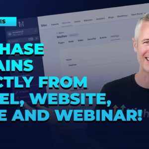 Purchase domains directly from Funnel, Website, Store and Webinar!