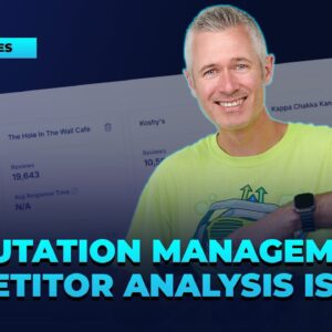 Reputation Management – Competitor Analysis Is Here!