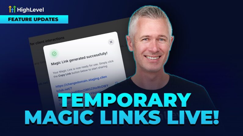 Temporary Magic Links Live!
