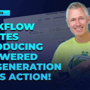 Workflow Updates: Introducing AI Powered SMS generation in SMS Action!