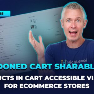 Abandoned cart sharable link  Products in cart accessible via link for Ecommerce Stores
