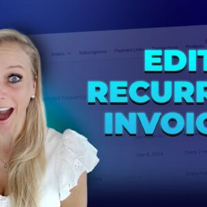 How to Edit Recurring Invoices