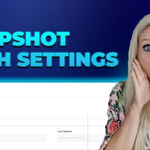 How to Manage Snapshot Push Settings